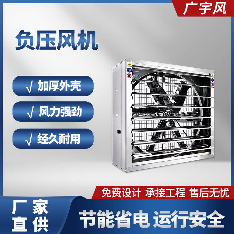 负压风机工业排风扇大EII功通率烟排尘温风机畜牧业风降排设备抽