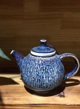 天目釉窑壶变过滤个大号陶瓷功夫茶手泡工单提梁TLL04-MG壶冲茶器