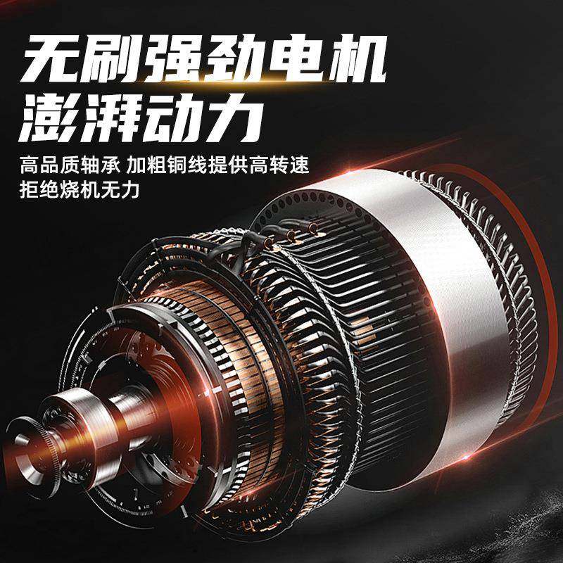 无刷锂链锯小型手持DVR无线电动电户充外伐木电锯链家用便捷电式