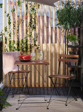 用2052折叠餐桌椅花园阳叠台桌椅户外折桌72395椅铁艺休闲家2025