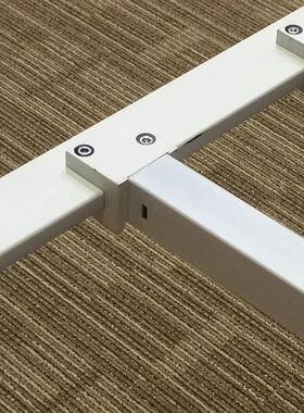 不可拆卸合桌脚架办桌公支撑架会议组桌钢架八字75904锈钢桌腿金