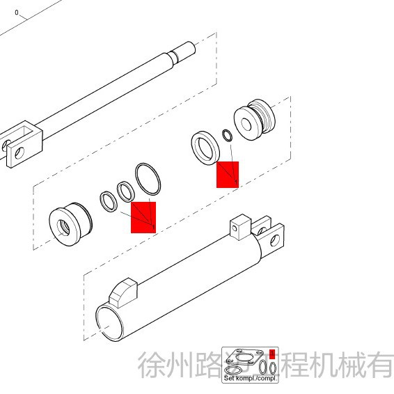 宝马格BF800C料斗油缸修理包