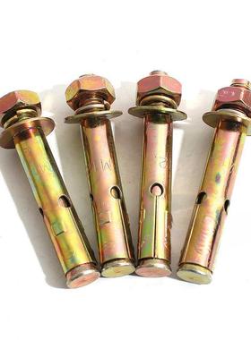 整国标彩锌箱膨胀螺丝大全爆带孔外炸膨胀镀锌拉小头爆RPW螺栓M6-