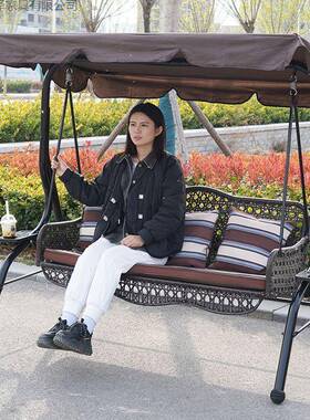 双人庭院花园室外家用千秋吊椅户外别墅庭铁摇艺花园阳台90933院