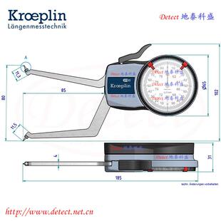 德KOEPLIN盲孔内卡规CZHH2G千60盲孔内径卡R规盲孔内径国分尺