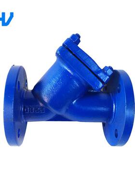 Y型1过滤器W型J4H-16C铸钢ZGT法兰Y过器GL41H不锈钢过滤器规滤格