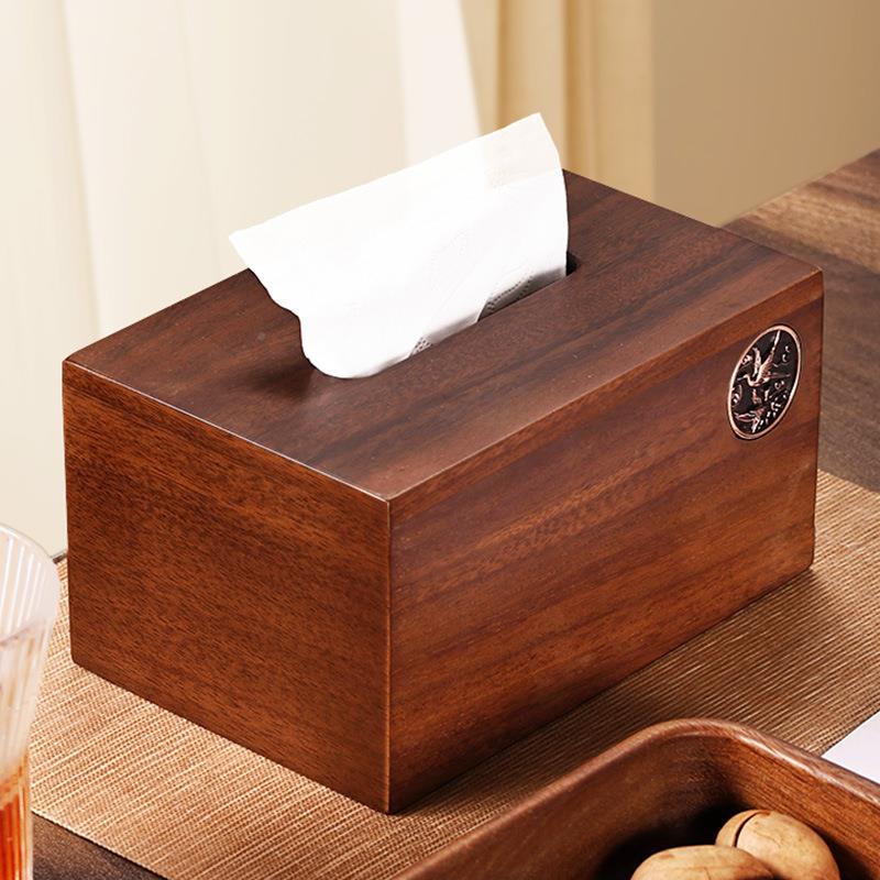 纸巾盒小桃木抽纸号盒新款客厅质纸巾盒创意汽木车纸KKB巾胡盒