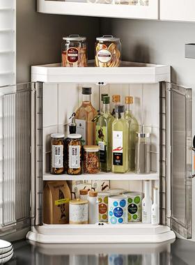 功能三角柜家落用墙角多厅柜大容量置MBM物架卧室客厨房地防尘收