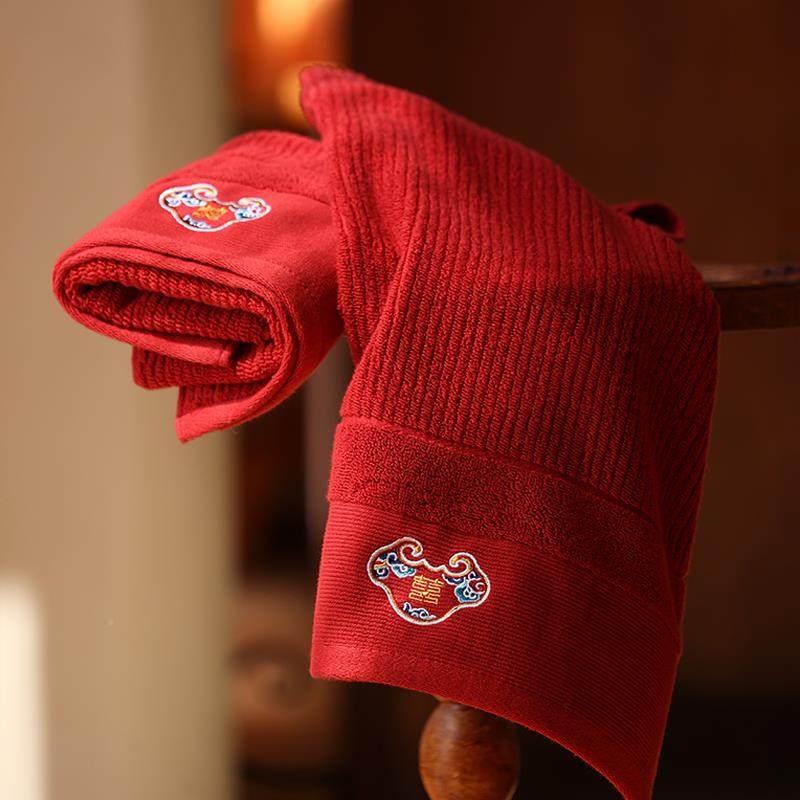 色毛巾结一对纯棉家用情侣洗脸面56227巾陪嫁品物女方结婚用红婚,农机/农具/农膜,其它农用工具,淘宝优惠券,粉丝福利购,淘宝优惠卷