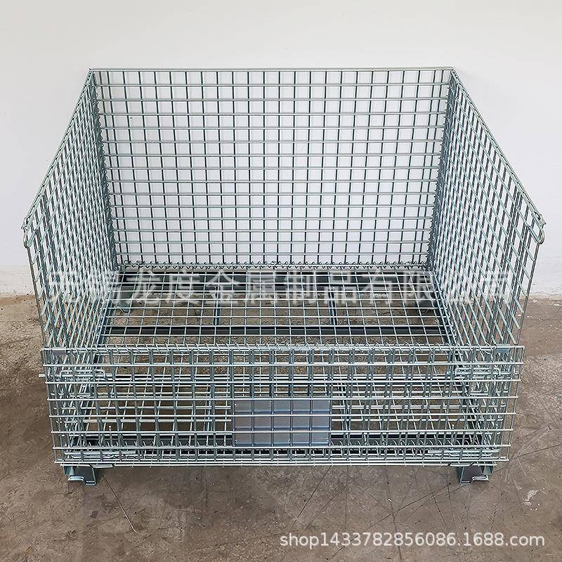 重镀型仓储BGF笼存储运输仓储运铁框钢制锌网格搬工丝具移动仓库