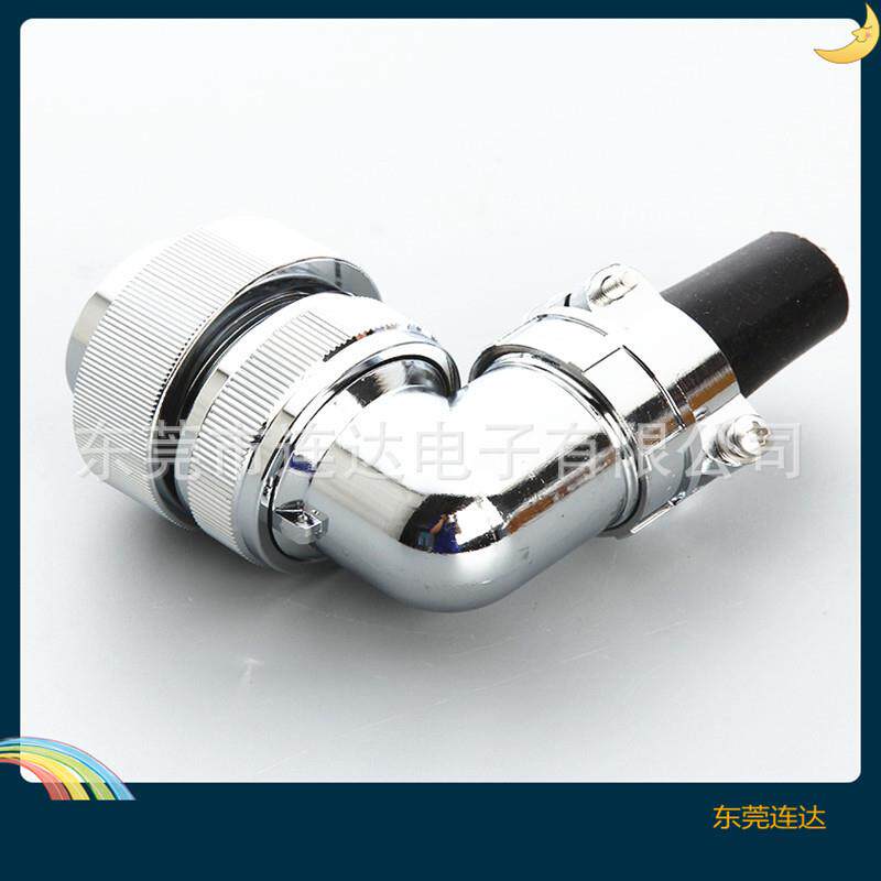 高BSY压航空Y插头力连接器D4电-261芯弯头单孔铝合金工业设备接插
