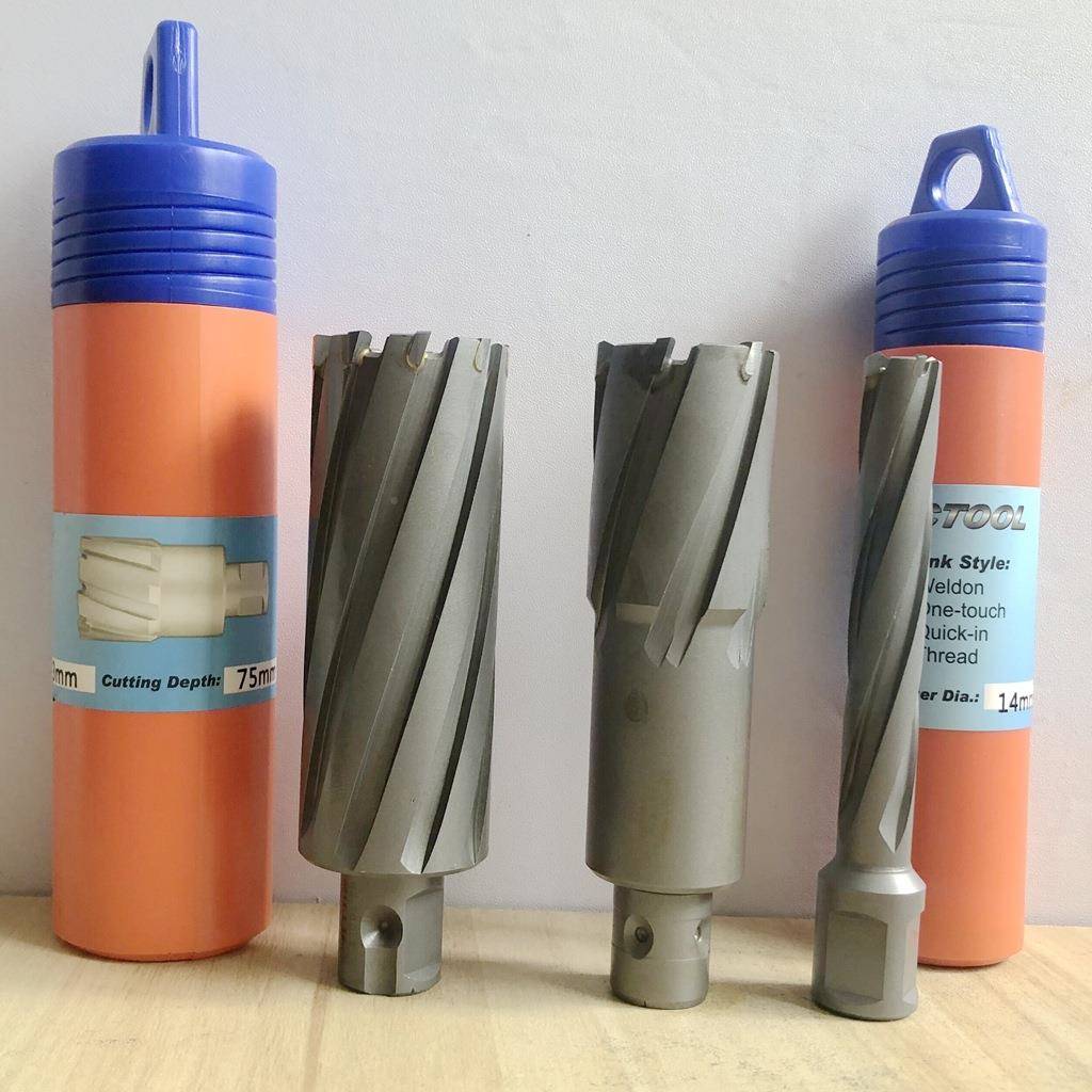 加长型安卡空心钻头取钻芯头孔5器钢板磁力钻钻头1DXK4-开60*7mm