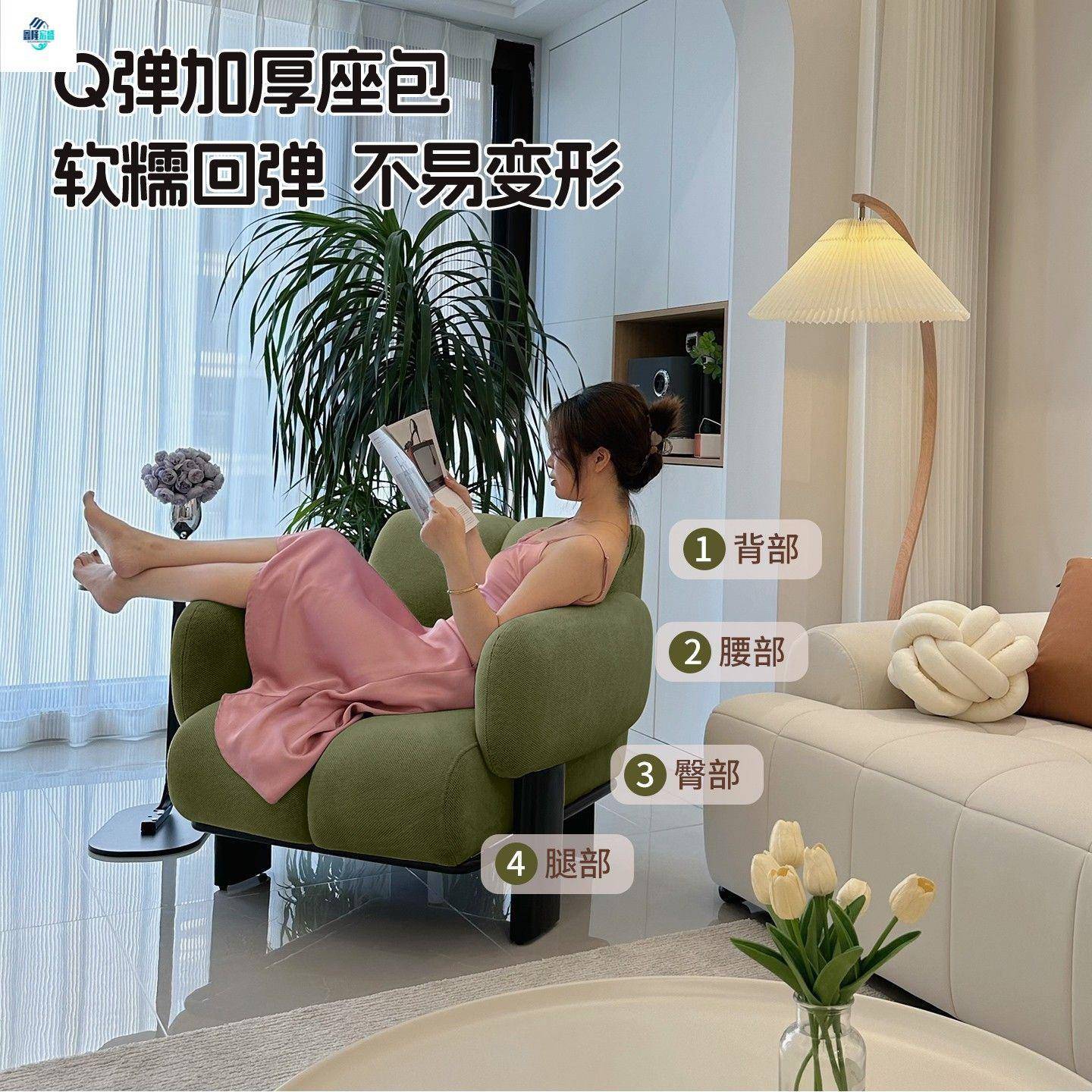 人考沙发椅沙发法古风客厅式单阳台休闲椅复拉古懒人设计师68单人