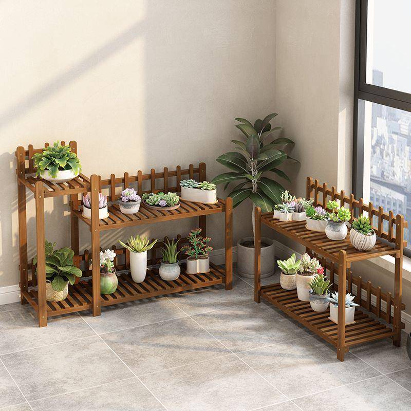 式落地新款JGU子阶梯型花架可移动多多肉绿萝花盆架阳台客厅置物