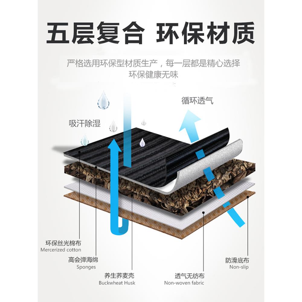 汽车坐亚垫四季通用麻座套益FTN全包养垫生荞麦壳汽车座套夏季小