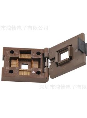 QFP80-06193035mm翻盖弹.片测试座OTQ-8-0.65-01化烧老录测0试芯