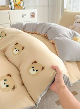 2025亲肤水洗系学生VIV宿棉舍三件套上下铺三件套-满绣系列满绣列