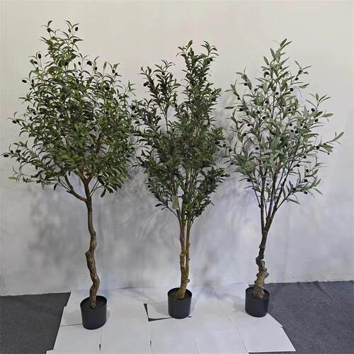 仿真龙血树CPU发财树橄榄散尾绿装植组合家居树客厅商场店铺饰葵