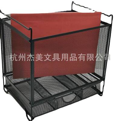 金属网状带架抽A4快捞桌面文具屉3格抽屉整拆理收纳架可卸EAA快捞