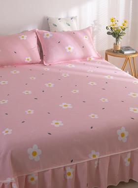 V4O纯棉0床裙式床罩单件10床护单席梦5思防尘保罩床套QRO床笠三