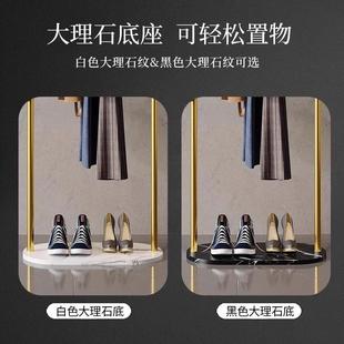 卧简室家用衣架衣IOF架落地子大衣理石客厅简约衣帽挂架易室内挂