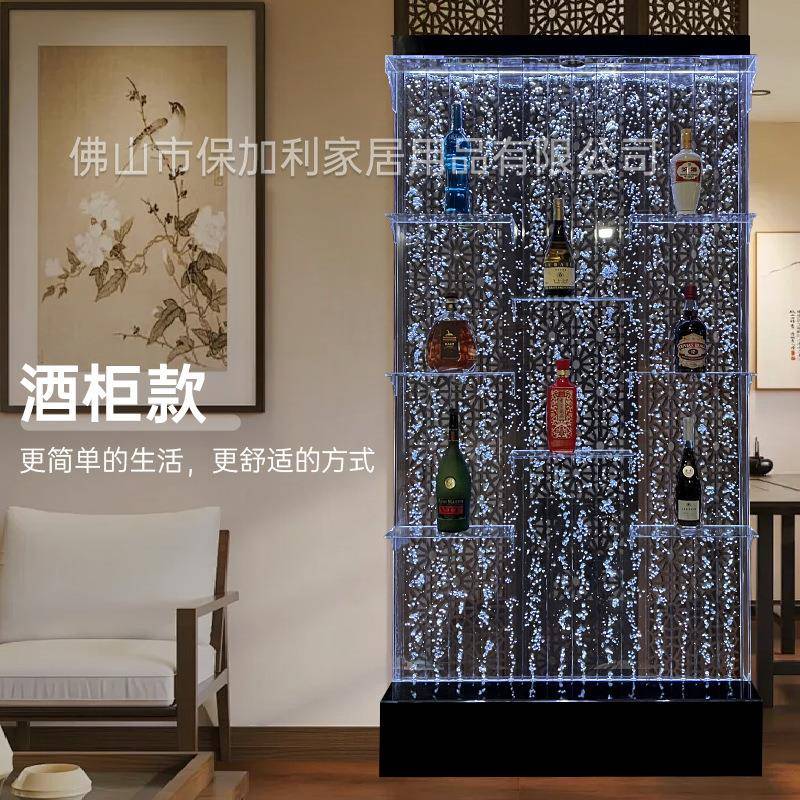 水幕墙玄关画半墙餐厅网客卫生间隔断屏风可做屏风断隔水91724幕