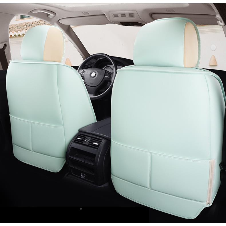 新款夏季冰藤车汽座套全包透LAC气坐垫夏天凉套爽套座椅简约白色