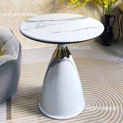 奢约现14942代几家用客厅简边约沙发茶几卧室床头小轻圆简桌