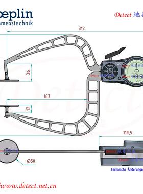 片K4100T数25316显厚度测量卡规德国kroe厚pl测in金属箔测量卡钳
