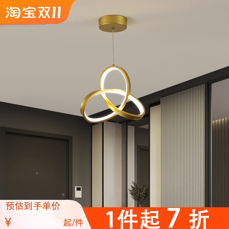 过道吊灯走廊灯现代简约餐厅门厅玄关灯通道吊线灯创意阳台小吊灯