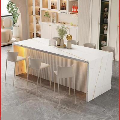 小户岩沙板大理石岛台开后放式型厨房餐厅隔断吧台VSN发长条柜子