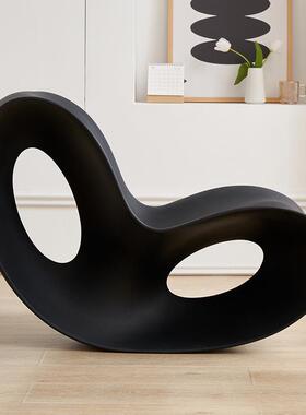 客摇椅用小BVK户型休闲蝴蝶造型懒人厅家椅单人现代躺椅创意摇摇