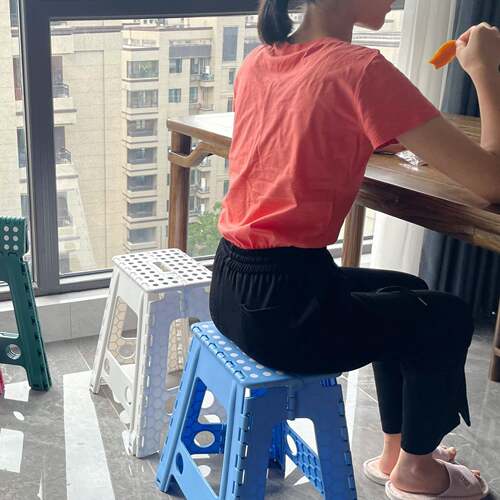 餐椅45CM出高口款厚塑加料折叠凳子椅子成人儿童小凳家用小凳985