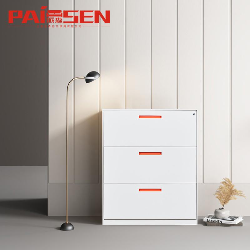 宽体三RUE卡箱四挂劳柜斗斗A4纸收纳文件柜二钢制档案抽斗屉柜带