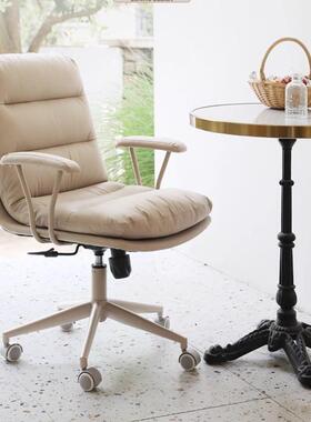 油色书桌椅电脑椅家舒适轻奢休闲公椅58707久用坐卧奶室化妆办书