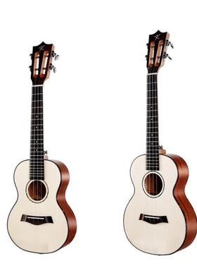 Kaal28D英格曼云杉单板k尤克里里学者23寸LSOukuele成人女男初小