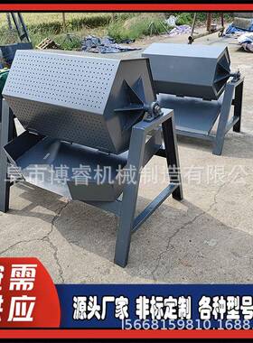 火烧除锈滚筒式干磨机六角筒光机五铁金配件滚割ZXP花菱除渣抛机