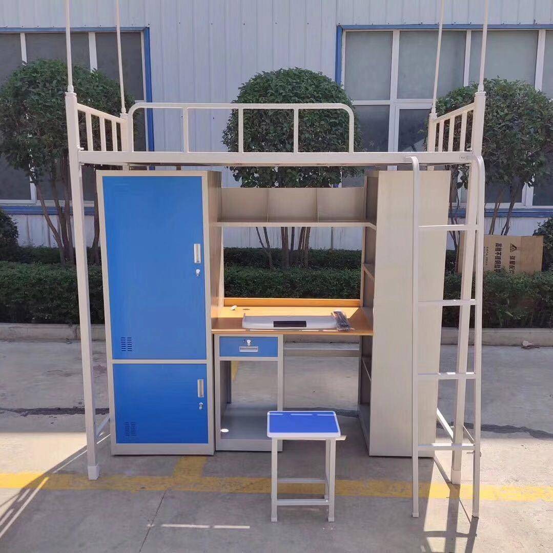 柜学校宿用上下床寝室上床下WUM桌公寓床学生专加厚带子高低床舍