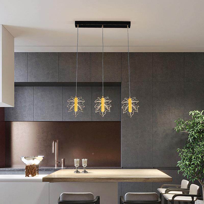 22款亚克力餐厅纽带吊0灯现代简饭厅餐5桌灯吧台网红约卧室无品牌