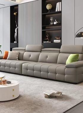 意劳伦斯极简发钢琴沙发沙现代户小型LOJ客式厅轻奢简约直排皮艺