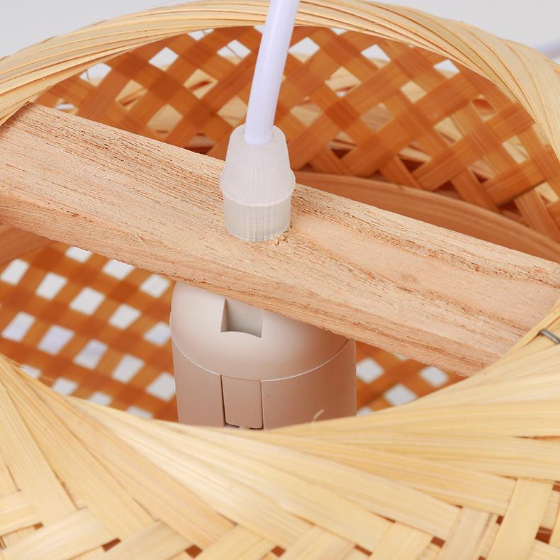 中式简约竹艺餐馆竹吊灯田园餐HHH厅店民宿茶室卧室台阳饭日编式