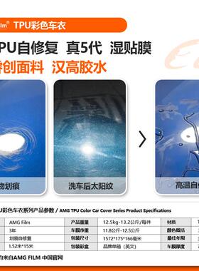 T蒙特戈蓝P金属漆331改色膜PF漆面保护膜亮面彩U色P车衣全车贴膜