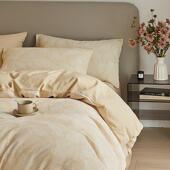 0支三色层大提花四件套水洗纯TGW棉床笠床单织被套四季 款 6全棉套