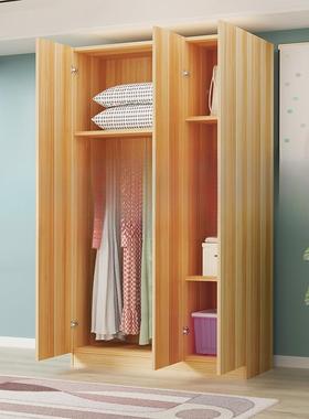 衣柜家卧室出租房实木组LEF现用易代简约装柜子经济型简储物柜子