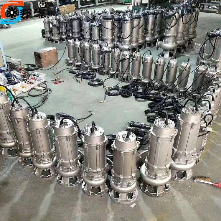 不锈钢潜水排污腐YJJ蚀水泵30泵4/316L污水泵雨潜水耐提升泵