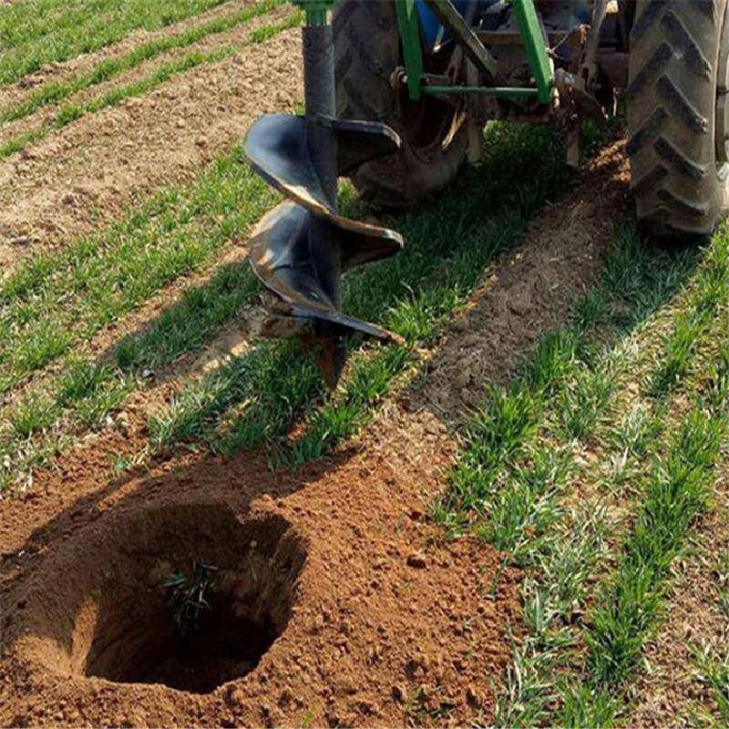 四轮拖拉机置地钻钻坑机家苗坑木栽种挖树柴后油大马力YCH钻洞用