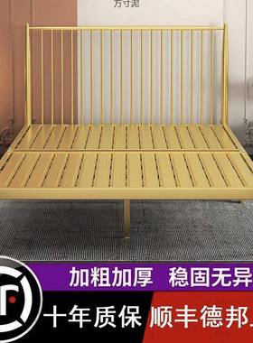 5铁艺床双人铁架简公ZCS约龙骨网红主床床公寓床1.2米1.米1.8米厂