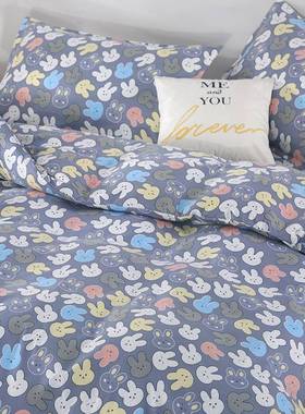 加1EK纯棉四件RVK套100被套笠三件套学生宿舍床床单厚床品92025