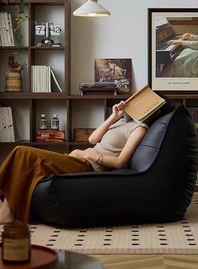 懒人沙发单人榻榻米躺可卧室可台PUJ阳小沙发窝窝椅网红毛毛虫豆