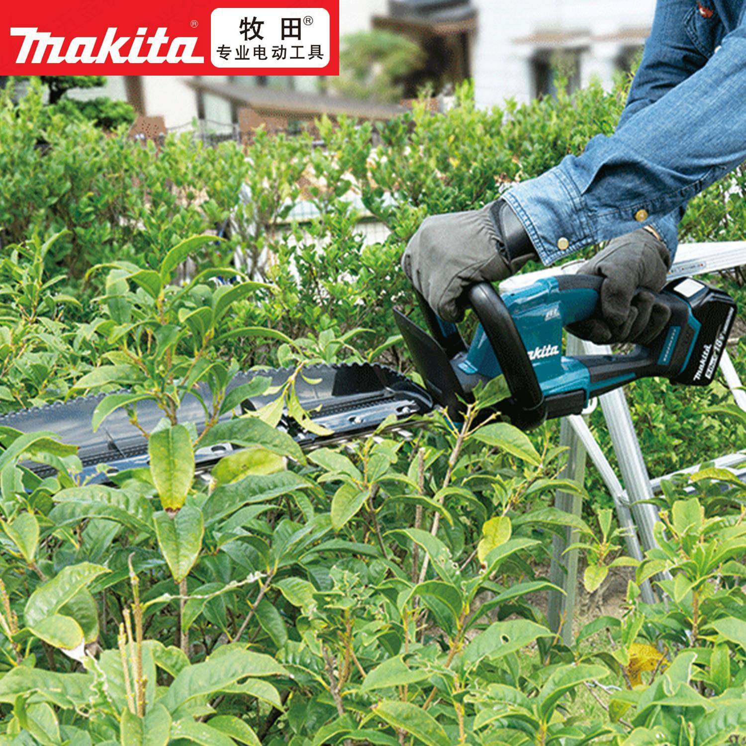 牧田MaLHIkita0修篱剪机DUH66充电绿机无刷18V锂电600m式m草坪